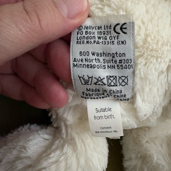 Jellycat Bashful Bunny Twinkle Medium GREAT Condition Off-white Stars RETIRED - Picture 10 of 12